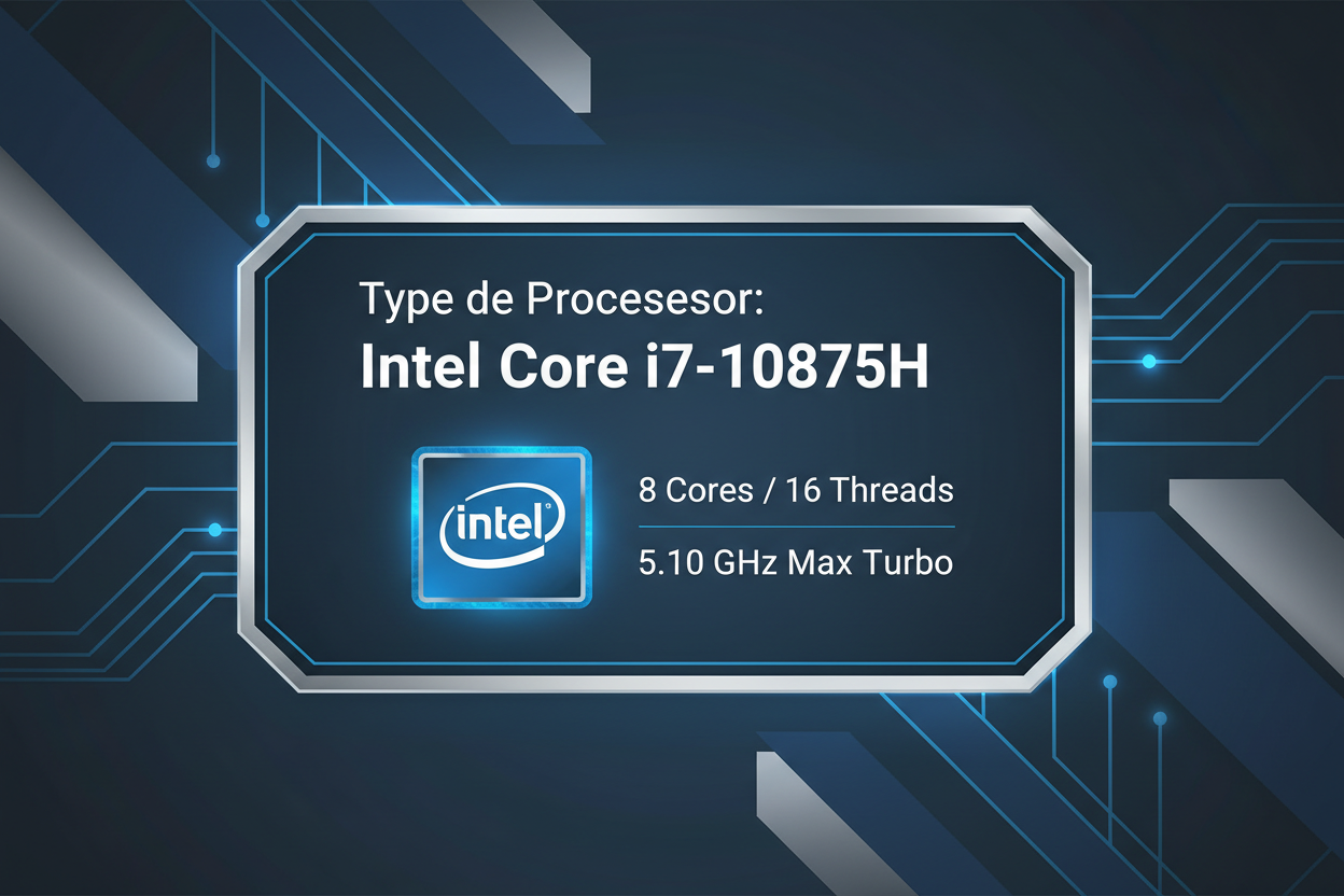 Type de Processeur
Intel Core i7-10875H